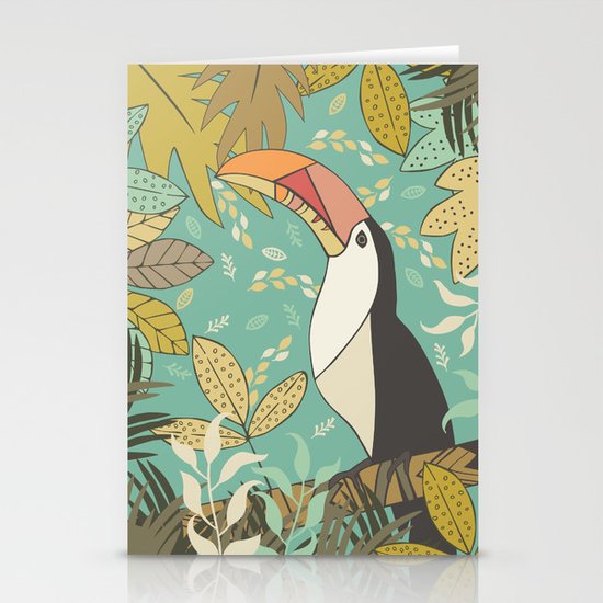 Forest Toucan Stationery Cards