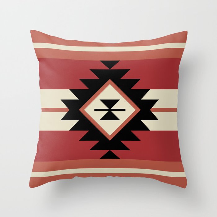 Aztec pattern 5 Throw Pillow