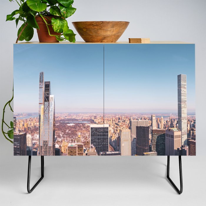 Central Park Views | Panoramic Photography | New York City Credenza