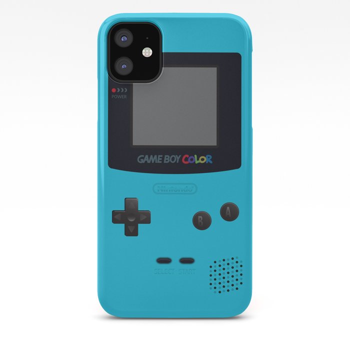 Gameboy Color Light Blue Version Iphone Case By Cedricstouati