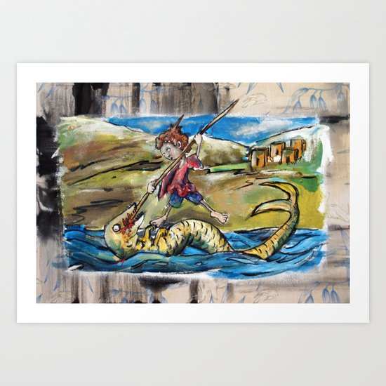 Saint George and the Dragon Art Print