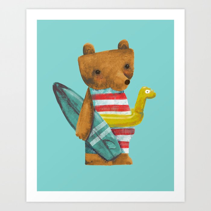 Summer Bear Art Print