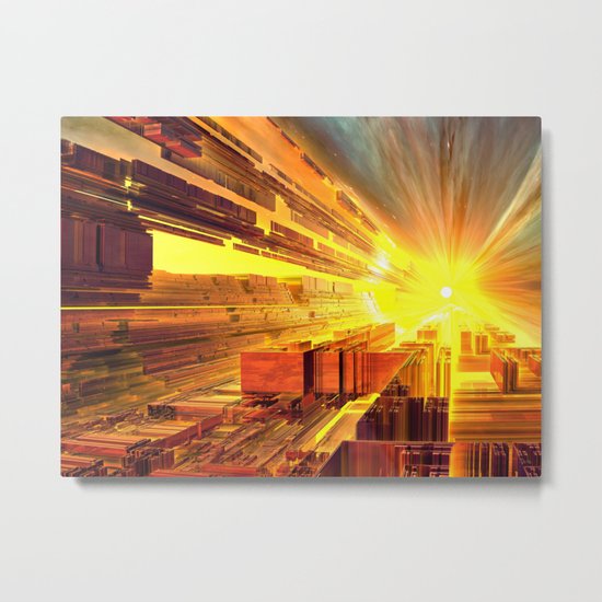 Retro Future Perfect Metal Print
