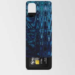 Blue Surreal Zigzag Pattern Android Card Case
