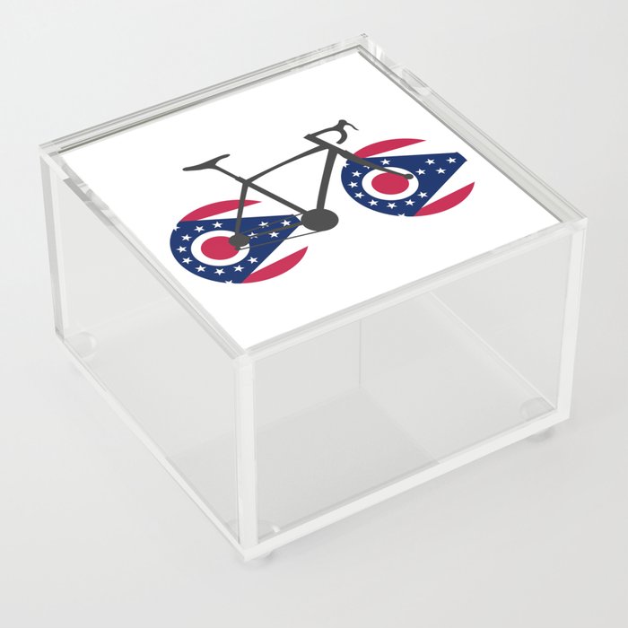 Ohio Flag Cycling Acrylic Box