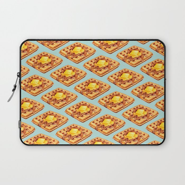 Waffle Pattern Laptop Sleeve