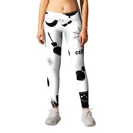 Halloween Seamless Pattern Leggings