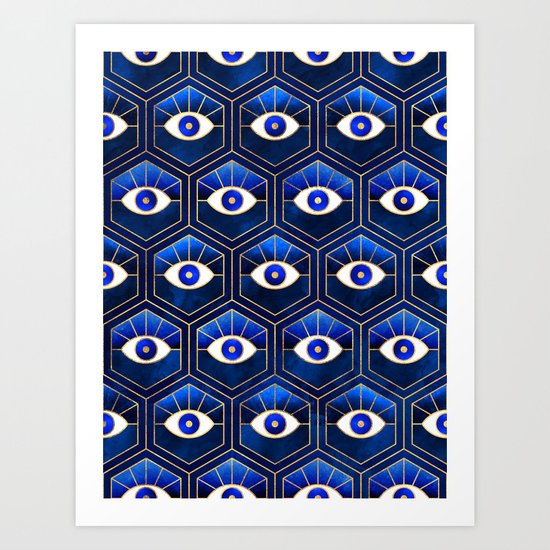 Eyes / Blue Art Print