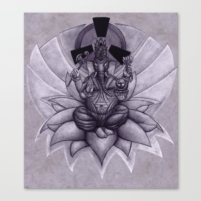 Nuclear Ganesha Canvas Print