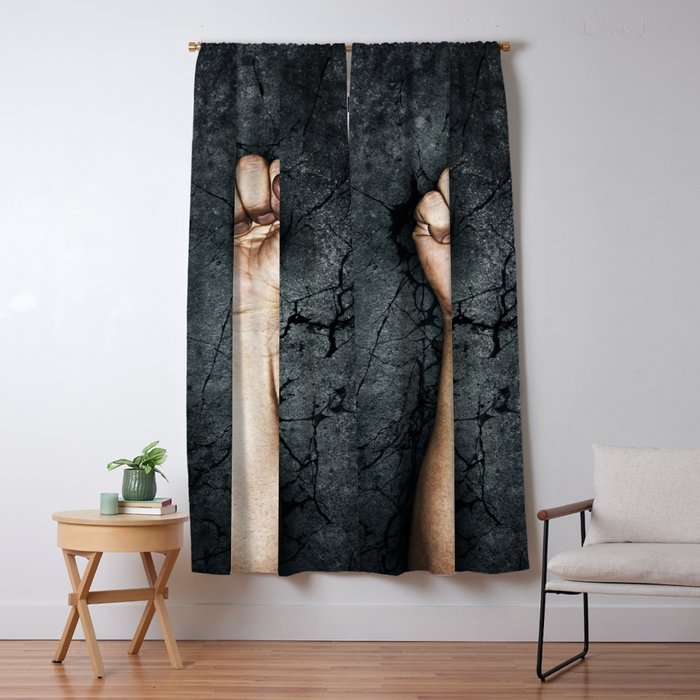 Protest Fist Blackout Curtain By Grandeduc Society6