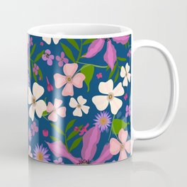 Navy Garden  Coffee Mug