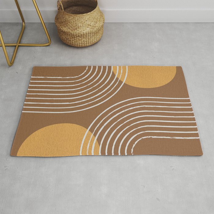 Sun Arch Double - Gold Brown Rug