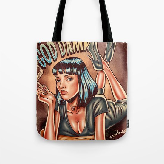 Mia Wallace - Pulp Fiction Tote Bag