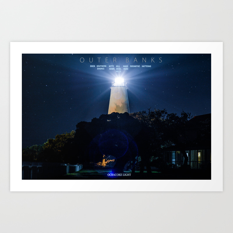 Ocracoke Island North Carolina Outer Banks Art Print By