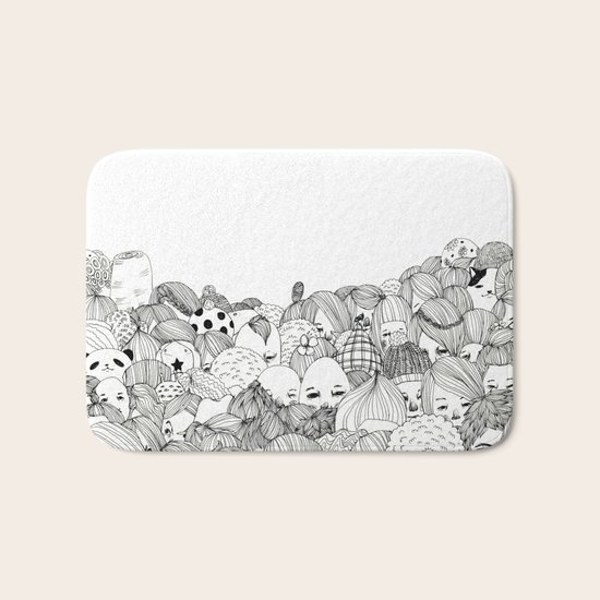 Human Jungle Bath Mat