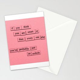 Just An Asshole Stationery Cards