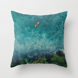Kayaking in The Philippines  Throw Pillow