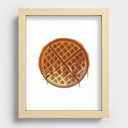 Waffle con caramelo Recessed Framed Print