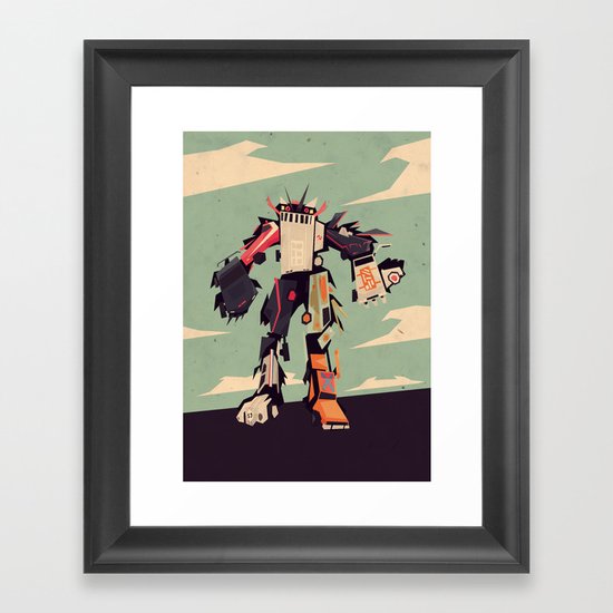 famous car monster Framed Art Print