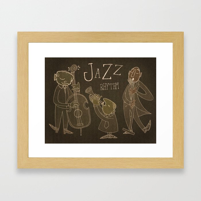 Jazz Rhythm Framed Art Print