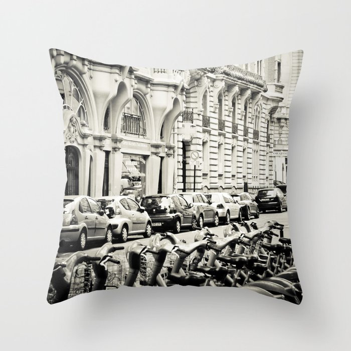 Parisian Street Throw Pillow