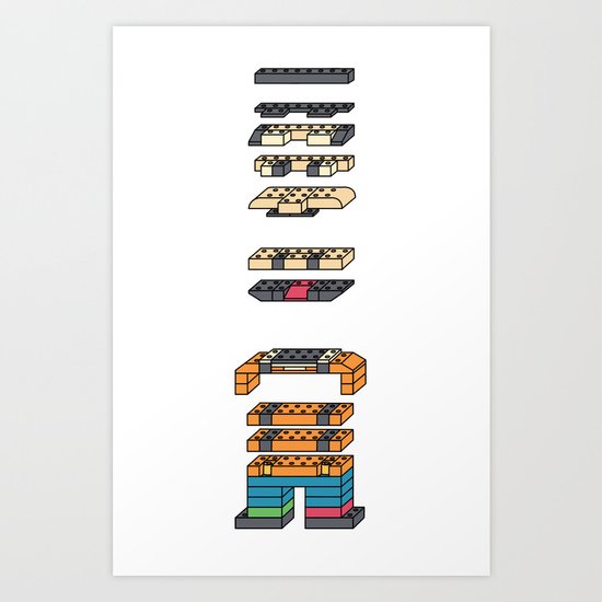 LEGO MAN Art Print