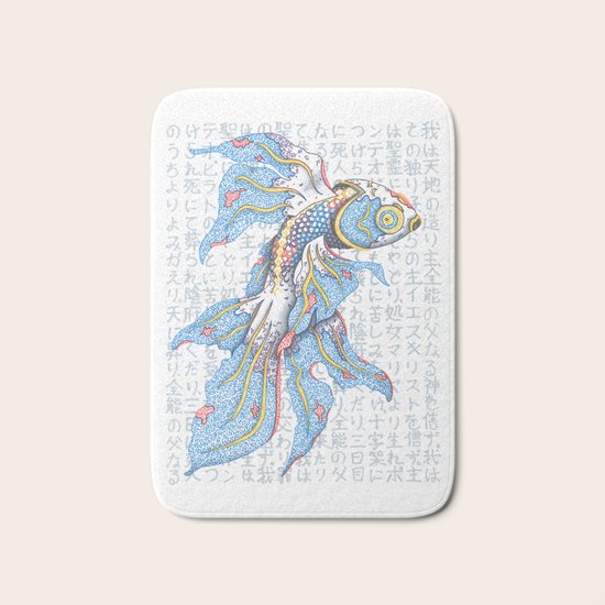Koi Fish Bath Mat