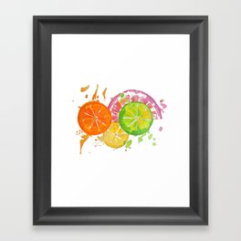 Citrus Burst! Framed Art Print