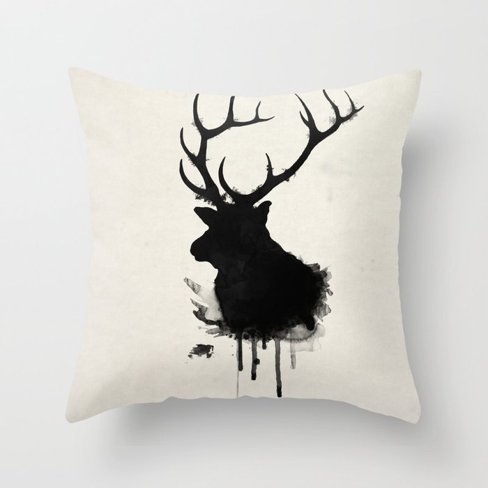 Elk Throw Pillow
