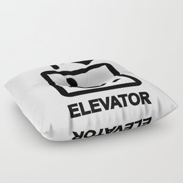 Disabled People Elevator Sign Floor Pillow