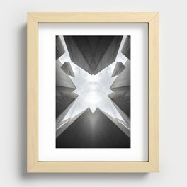 Berlin Series - Monochrome Symmetrical Photo Manipulation Recessed Framed Print