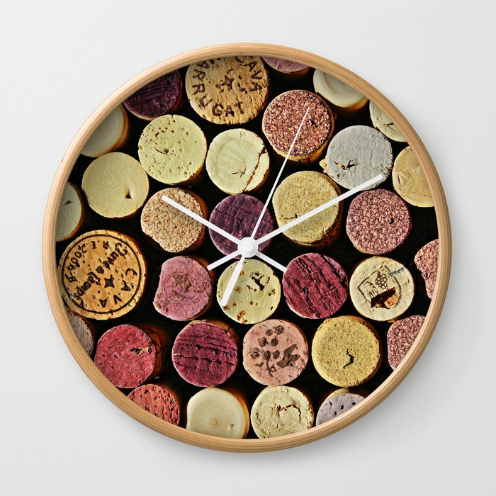 Wine Tops Wall Clock