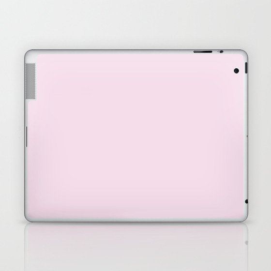 Heather Tint light pastel pink solid color modern abstract pattern  Laptop & iPad Skin