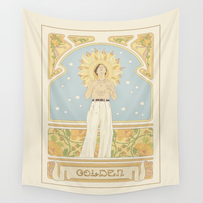(You're so) Golden Art Noueau Wall Tapestry