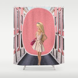 Pink Doll Shower Curtain