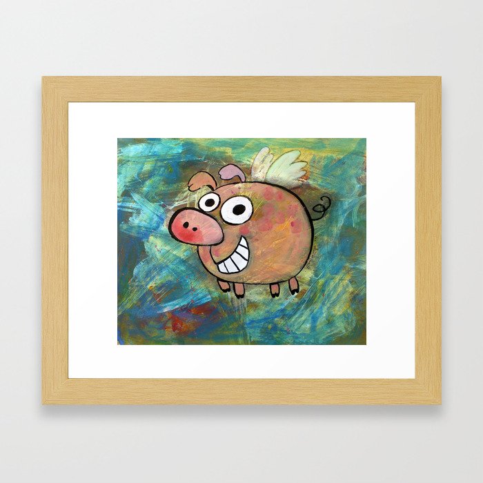 When Pigs Fly Framed Art Print