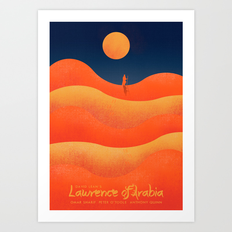 Lawrence Of Arabia Vintage Movie Poster David Lean Peter O
