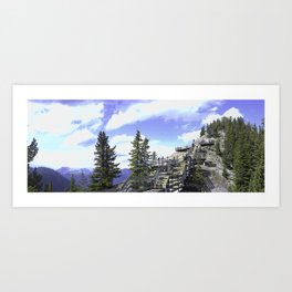 Mountain Walks Art Print | Alberta, Banffnationalpark, Mountains, Photo, Nature, Canada, Outdoor 