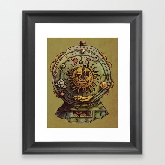 Cosmic Clock Framed Art Print