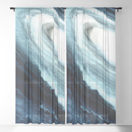 Blue Galaxy Sheer Curtain