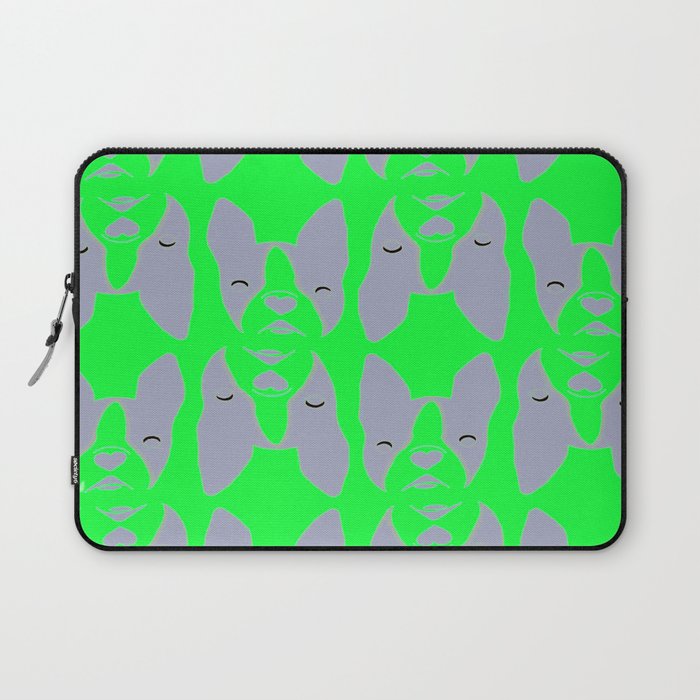 Frenchie Hot Pink Laptop Sleeve