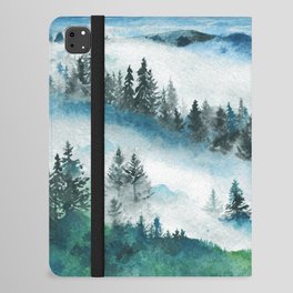 Misty Mountains painting iPad Folio Case