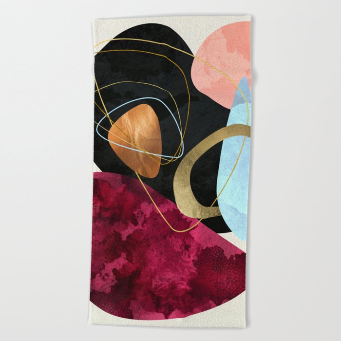 Abstract Pebbles II Beach Towel