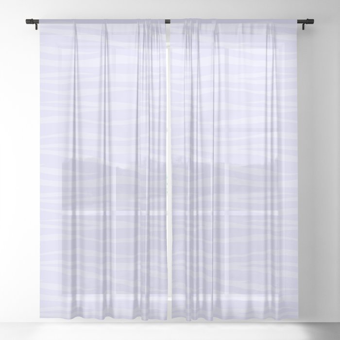 Zebra Print Lavender Sorbet Sheer Curtain By Silverpegasus