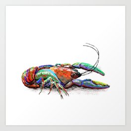 Crawfish is King Art Print
