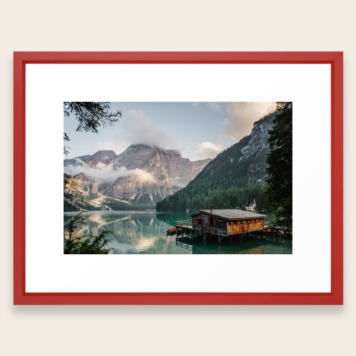 Mountain Lake Cabin Retreat Framed Art Print By Adventurecalling Mountain Lake Cabin Retreat Framed Art Print By Adventurecalling Society6