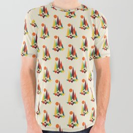 Bear In Whimsical Wild All Over Graphic Tee