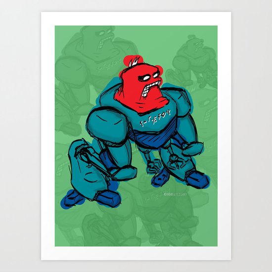 robot1 Art Print