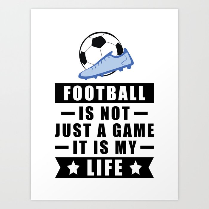 Football / Soccer Pattern Art Print