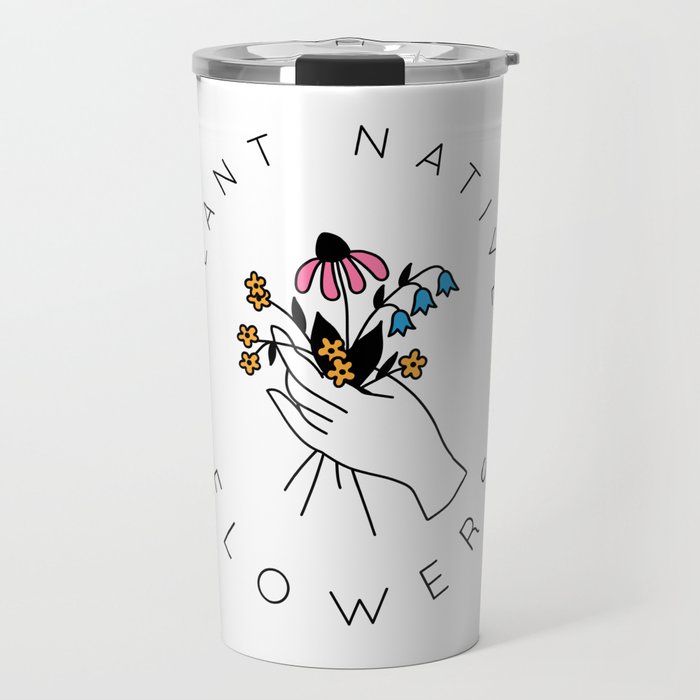Plant Native Flowers - Color Travel Mug